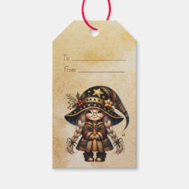 Skapa Din Egen Söt Magisk Jul Tomte Presentetikett