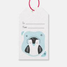 Skapa Din Egen Söt Pingvin Blå Jul