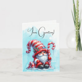 Skapa din egen söta julgrumling i Candy cane Helgkort