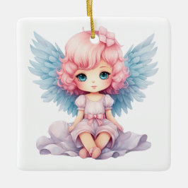 Skapa din egen sötade julängel julgransprydnad keramik