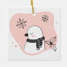 Skapa din egen sötsköldpaddsduva jul julgransprydnad keramik