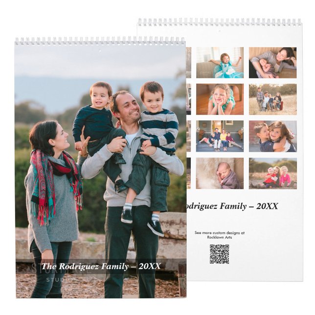 Skapa din egen spanska fotokalender kalender (Create Your Own Custom Spanish Photo Calendar, front/back)