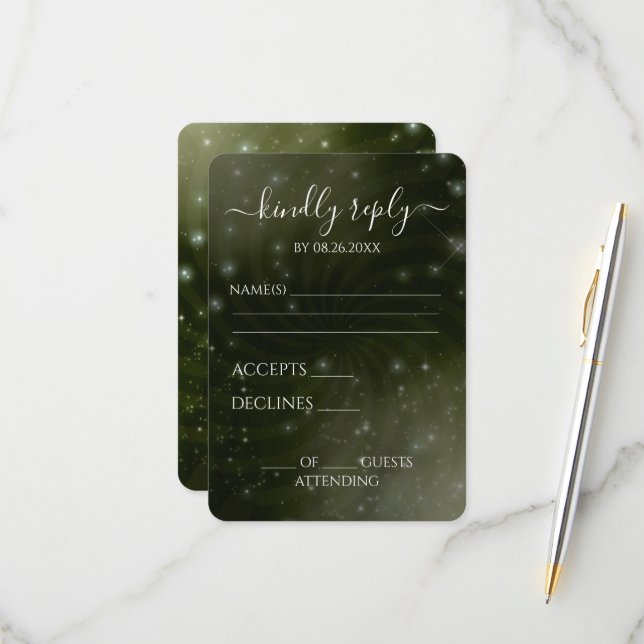 Skapa din egen - Spiral Starry Himmel OSA Kort (Fram/Back In Situ)