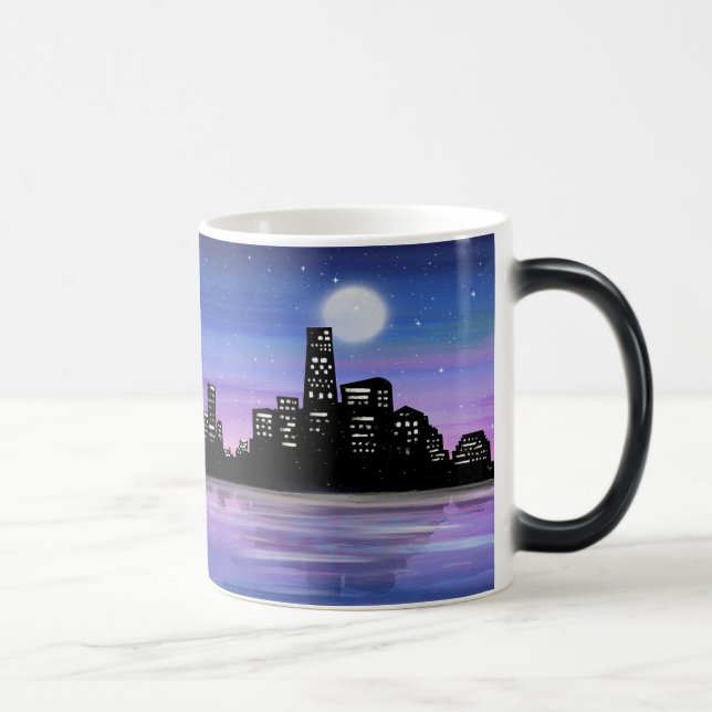 Skapa din egen stad på natten på Vatten Magisk Mugg (Höger)