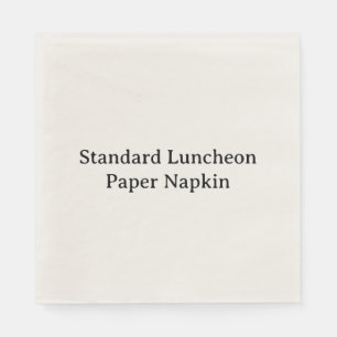 Skapa din egen standard lunch servett i papper