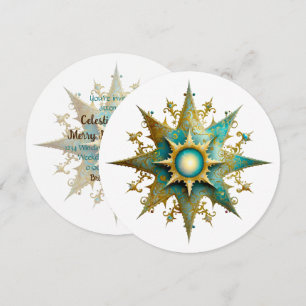 Skapa din egen Steampunk Yule Snowflake Inbjudningar