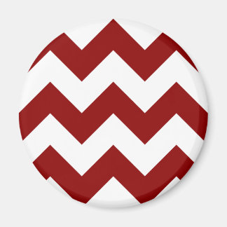 Skapa din egen stora Mörk Red Zigzag Mönster Magnet
