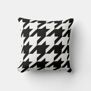 Skapa din egen stora svarta houndstooth kudde