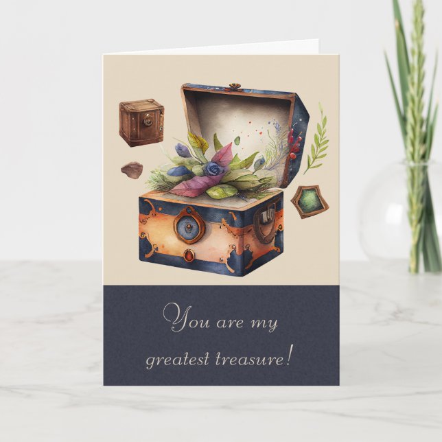 Skapa din egen största skatt helgkort (Framsida)