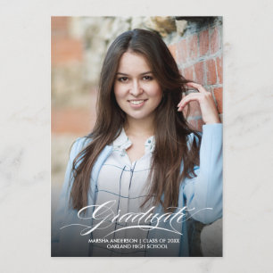 Skapa din egen Studenten-fotoinbjudan Inbjudningar