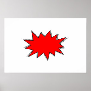 Skapa din egen superhjälte Onomatopoeias! PAPPA! Poster