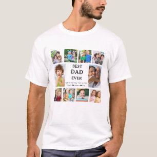 Skapa din egen Superpappa någonsin 10 Fotosammanst T Shirt