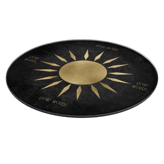 Skapa Din Egen Svart & Guld Sol Mandala (Hörn)