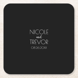 Skapa din egen - svart underlägg papper kvadrat