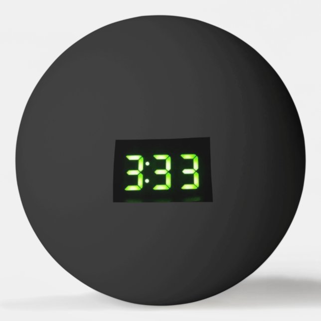 Skapa din egen svarta 333 pingisboll (Framsidan)