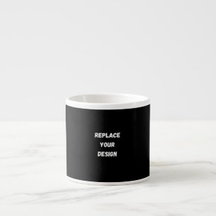 Skapa din egen svarta Anpassad design Espressomugg