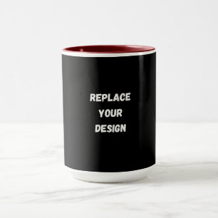 Skapa din egen svarta Anpassad design Mugg