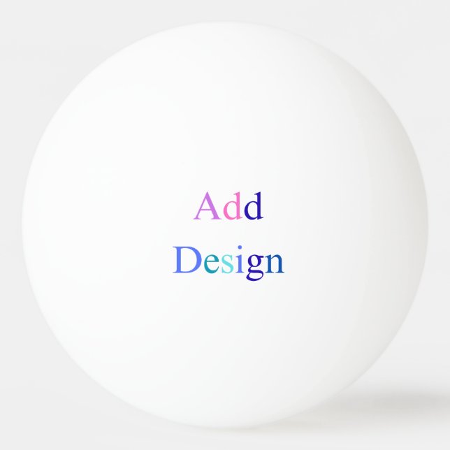 Skapa din egen svarta Anpassad design Pingisboll (Framsidan)
