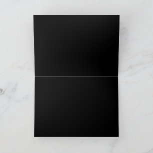 Skapa din egen svarta anpassade design julkort tack kort