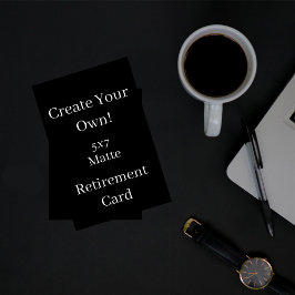 Skapa din egen svarta Pension Kort
