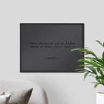 Skapa din egen svarta projektionsyta poster<br><div class="desc">Skapa din egen anpassningsbar-offert poster väggkonst. Med minimalistisk skrivstil i madsvart färg</div>