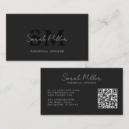 Skapa din egen svarta QR-kod Visitkort