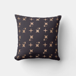 Skapa din egen svartvit och Ro Guld Starry Kudde