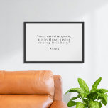 Skapa din egen svartvitt poster<br><div class="desc">Skapa din egen anpassningsbar-offert poster väggkonst. Innehåller personligens text i modern minimalistisk typografi och svart och vitt färg.</div>