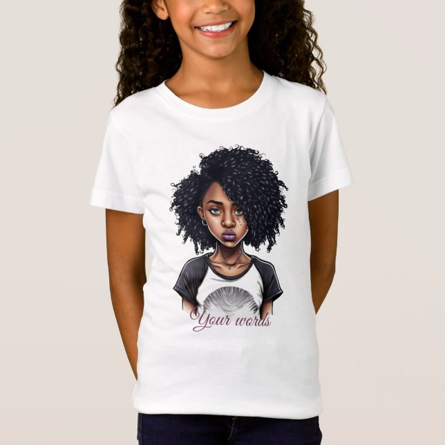 Skapa din egen tattooed Black Girl T Shirt (Framsida)