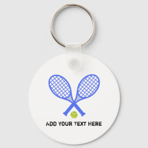 Skapa din egen tennis Player Nyckelring
