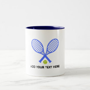 Skapa din egen tennis Player-träning Två-Tonad Mugg
