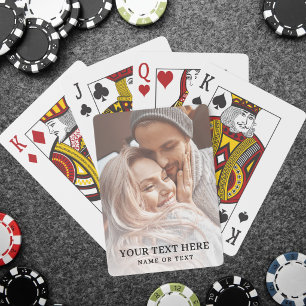 Skapa din egen textfoto casinokort
