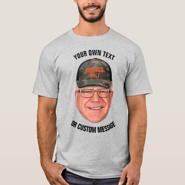 Skapa din egen Tim Walz T Shirt (Framsida)
