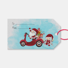 Skapa Din Egen Tomte Julafton Skoter Gnome Presentetikett
