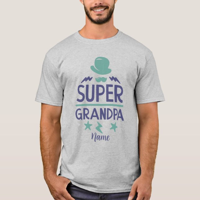 Skapa din egen Toppen Grandpa T Shirt (Framsida)