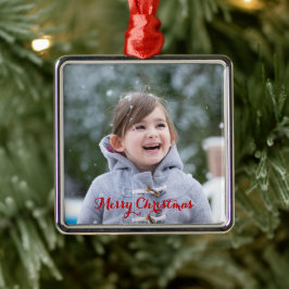 Skapa din egen torg Silver Färgad jul Julgransprydnad Metall