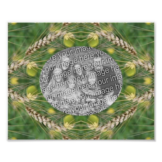 Skapa din egen torkade sommargräs Ram 8 x 10 Fototryck (Framsidan)