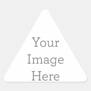 Skapa din egen triangelsymbol triangelformat klistermärke