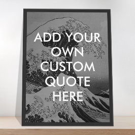 Skapa din egen Underbara svartvitt Poster