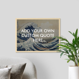 Skapa din egen Underbara vågoffert Poster