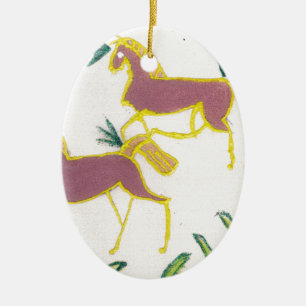 Skapa din egen Unicorn Flora Power Cute Aesthetic Julgransprydnad Keramik