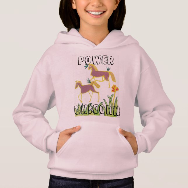 Skapa din egen Unicorn Flora Power Cute Aesthetic T Shirt (Framsida)