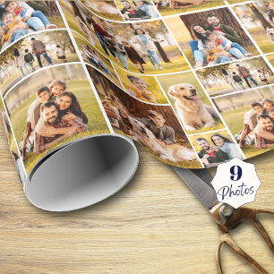 Skapa din egen unika 9-fotokollage presentpapper