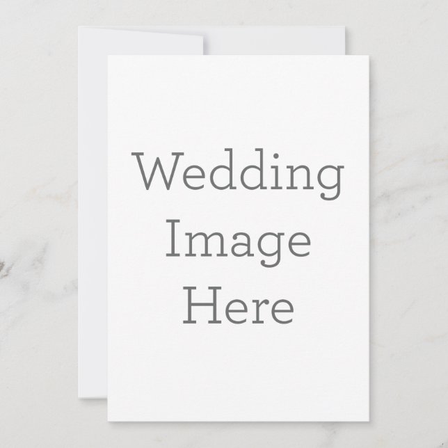 Platt inbjudan, Storlek: 12,7 x 17,8 cm, Papper: Signature matt, Hörn: Kvadrat, Kuvert: Vit, Tryckkvalitet: Standard (Framsida)