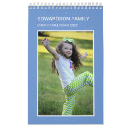 Skapa din egen unika fotoårskalender för familjen kalender
