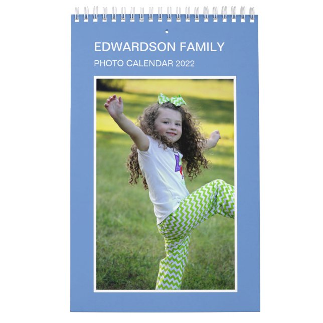 Skapa din egen unika fotoårskalender för familjen kalender (Omslag)