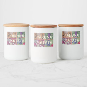 Skapa din egen unika Hakuna Matata Mat Etiketter