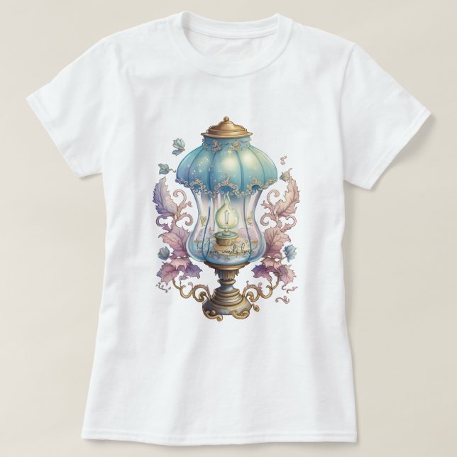 Skapa Din Egen Utsmyckad Sagolampa T Shirt (Design framsida)
