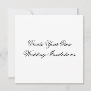 Skapa din egen vadhållningsform för bröllopsinbjud inbjudningar