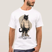 Skapa Din Egen Väg – Motiverande Streetwear Katt
